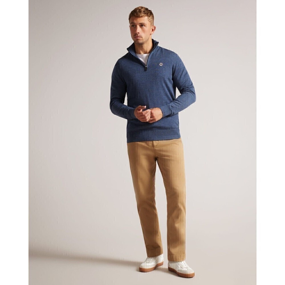 Ted Baker Tooting Core Half Zip Sweater Size S blue